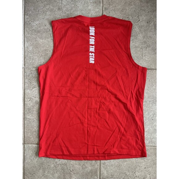 Starter Size Large NWT Logo Graffic Sleeveless Athletic Shirt Red - Picture 3 of 7